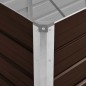 vidaXL Arriate de acero galvanizado marrón 240x80x45 cm vidaXL Arriate de acero galvanizado marrón 240x80x45 cm