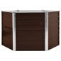 vidaXL Arriate de acero galvanizado marrón 129x129x77 cm vidaXL Arriate de acero galvanizado marrón 129x129x77 cm
