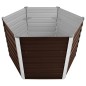 vidaXL Arriate de acero galvanizado marrón 129x129x77 cm vidaXL Arriate de acero galvanizado marrón 129x129x77 cm