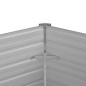 vidaXL Arriate de acero galvanizado marrón 129x129x77 cm vidaXL Arriate de acero galvanizado marrón 129x129x77 cm