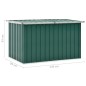vidaXL Caja de almacenaje para jardín verde 149x99x93 cm vidaXL Caja de almacenaje para jardín verde 149x99x93 cm