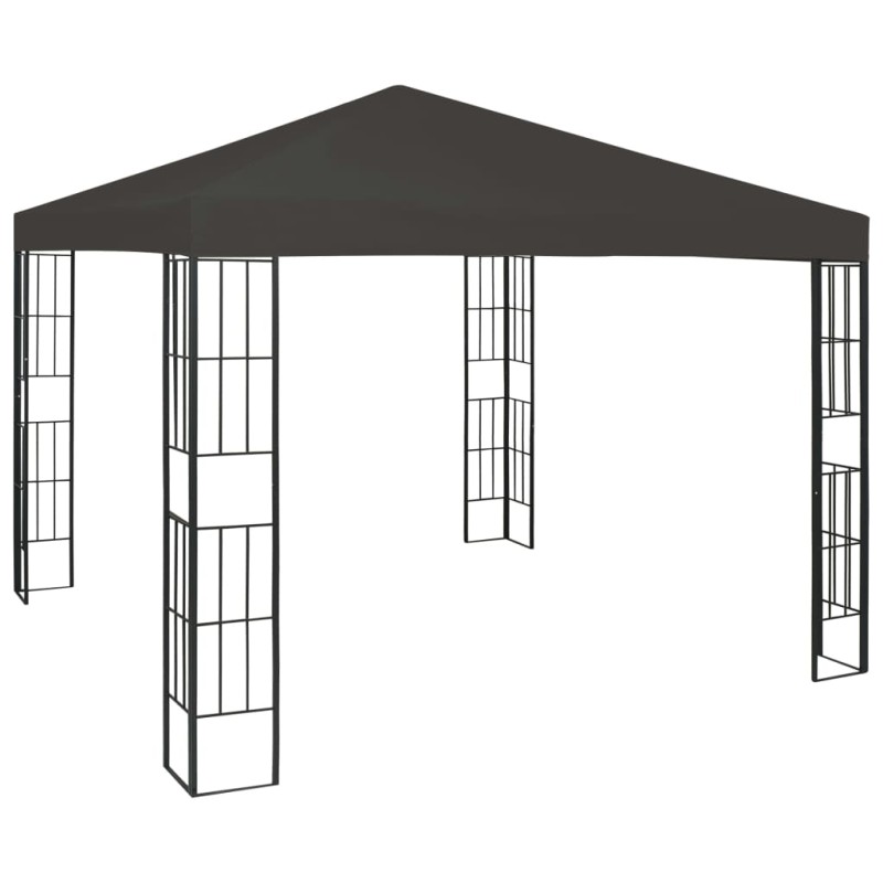 vidaXL Cenador gris antracita 3x3 m vidaXL Cenador gris antracita 3x3 m