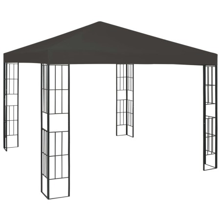 vidaXL Cenador gris antracita 3x3 m