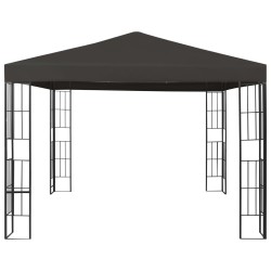 vidaXL Cenador gris antracita 3x3 m