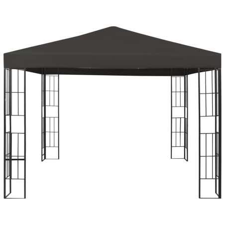 vidaXL Cenador gris antracita 3x3 m