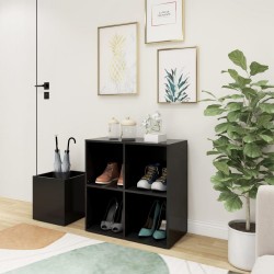vidaXL Zapatero de recibidor madera contrachapada gris 105x35,5x70 cm