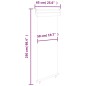 vidaXL Toldo lateral de balcón negro 65x250 cm vidaXL Toldo lateral de balcón negro 65x250 cm
