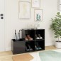 vidaXL Zapatero de recibidor madera contrachapada gris 105x35,5x70 cm