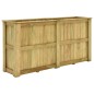 vidaXL Arriate de madera de pino impregnada 196x50x100 cm vidaXL Arriate de madera de pino impregnada 196x50x100 cm