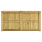 vidaXL Arriate de madera de pino impregnada 196x50x100 cm vidaXL Arriate de madera de pino impregnada 196x50x100 cm