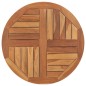 vidaXL Superficie de mesa redonda madera maciza de teca 2,5 cm 70 cm vidaXL Superficie de mesa redonda madera maciza de teca 2,5 cm 70 cm