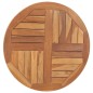 vidaXL Superficie de mesa redonda madera maciza de teca 2,5 cm 70 cm vidaXL Superficie de mesa redonda madera maciza de teca 2,5 cm 70 cm