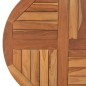 vidaXL Superficie de mesa redonda madera maciza de teca 2,5 cm 70 cm vidaXL Superficie de mesa redonda madera maciza de teca 2,5 cm 70 cm