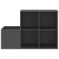 vidaXL Zapatero de recibidor madera contrachapada gris 105x35,5x70 cm