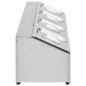 vidaXL Soporte bandeja Gastronorm con 4 bandejas 1/6 acero inoxidable vidaXL Soporte bandeja Gastronorm con 4 bandejas 1/6 acero inoxidable