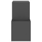 vidaXL Zapatero de recibidor madera contrachapada gris 105x35,5x70 cm