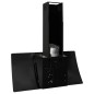 vidaXL Campana extractora de pared acero vidrio templado negro 90 cm vidaXL Campana extractora de pared acero vidrio templado negro 90 cm