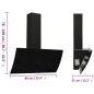 vidaXL Campana extractora de pared acero vidrio templado negro 90 cm vidaXL Campana extractora de pared acero vidrio templado negro 90 cm