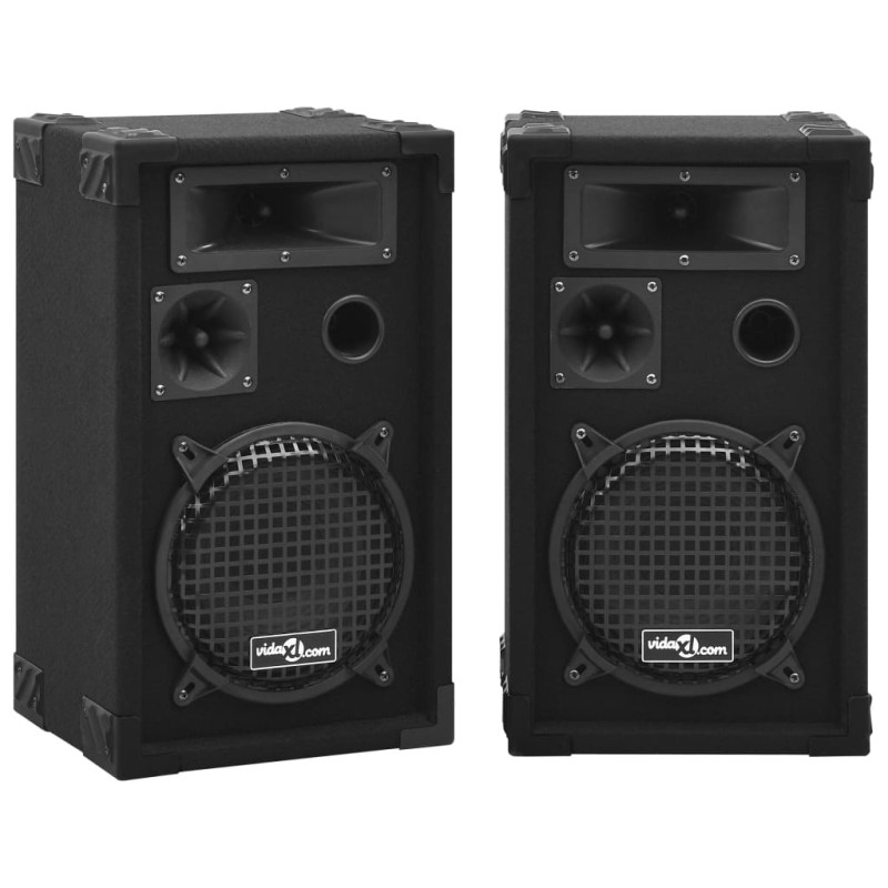 vidaXL Altavoces pasivos escenario profesional hifi 2 uds 800 W negro vidaXL Altavoces pasivos escenario profesional hifi 2 uds 800 W negro