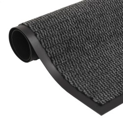 vidaXL Alfombra de entrada rectangular de nudo 40x60 cm antracita