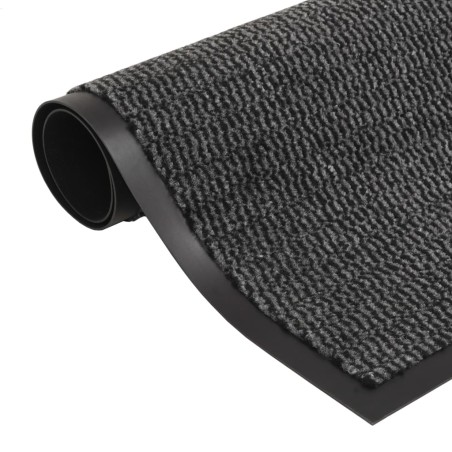 vidaXL Alfombra de entrada rectangular de nudo 40x60 cm antracita