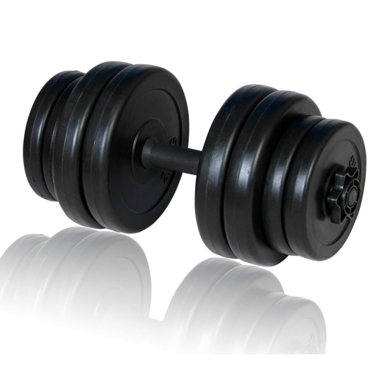 vidaXL Juego de mancuernas 15 kg vidaXL Juego de mancuernas 15 kg
