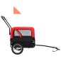 vidaXL Remolque de bicicleta para mascotas cochecito 2 en 1 rojo negro vidaXL Remolque de bicicleta para mascotas cochecito 2 en 1 rojo negro
