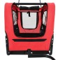 vidaXL Remolque de bicicleta para mascotas cochecito 2 en 1 rojo negro vidaXL Remolque de bicicleta para mascotas cochecito 2 en 1 rojo negro