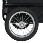 vidaXL Remolque de bicicleta para mascotas cochecito 2 en 1 rojo negro vidaXL Remolque de bicicleta para mascotas cochecito 2 en 1 rojo negro
