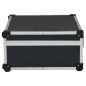 vidaXL Maletín de herramientas aluminio negro 46x33x16 cm vidaXL Maletín de herramientas aluminio negro 46x33x16 cm