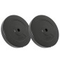 vidaXL Discos de pesas 2 uds 30 kg cemento