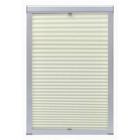 vidaXL Persiana plisada crema M06/306 