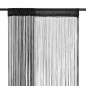 vidaXL Cortinas de flecos 2 piezas 140x250 cm negras vidaXL Cortinas de flecos 2 piezas 140x250 cm negras