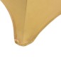 vidaXL Fundas de silla elásticas 6 unidades doradas