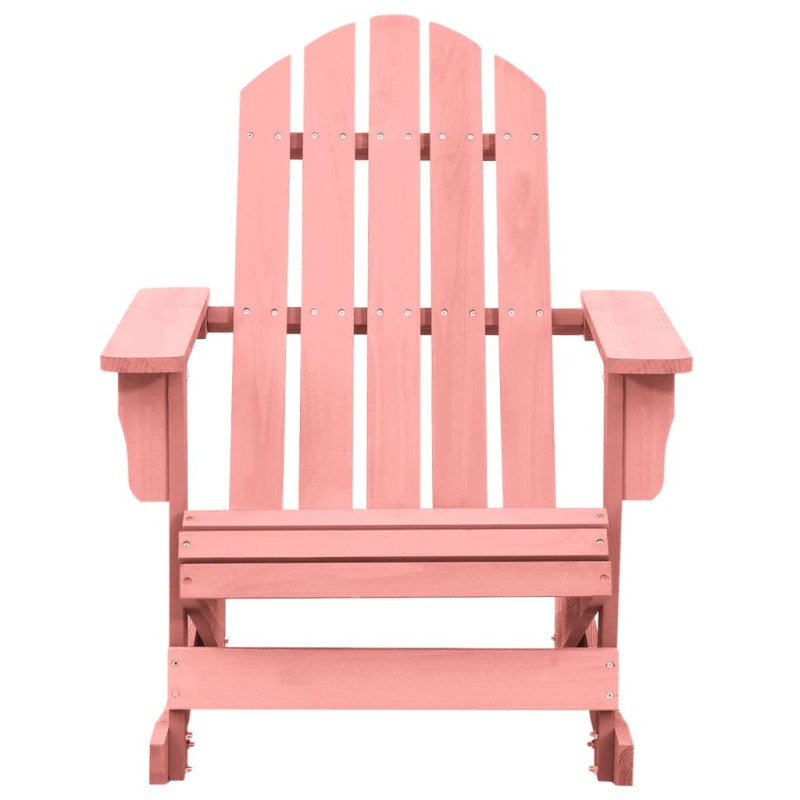vidaXL Silla mecedora de jardín Adirondack madera maciza abeto rosa vidaXL Silla mecedora de jardín Adirondack madera maciza abeto rosa