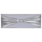 vidaXL Lazo de silla elástico 25 uds con broche de diamante plateado vidaXL Lazo de silla elástico 25 uds con broche de diamante plateado