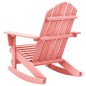 vidaXL Silla mecedora de jardín Adirondack madera maciza abeto rosa vidaXL Silla mecedora de jardín Adirondack madera maciza abeto rosa