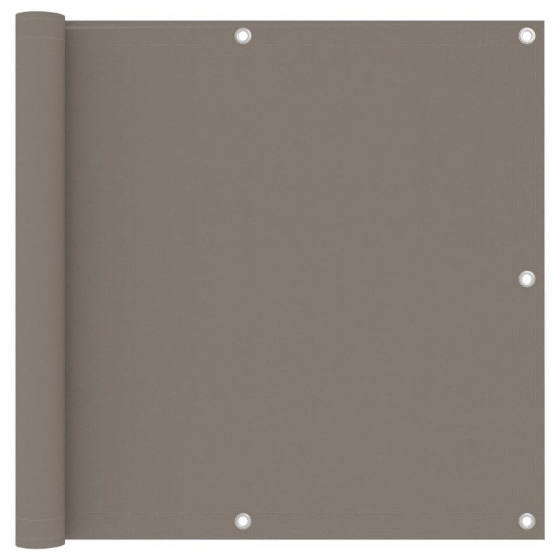 vidaXL Toldo para balcón de tela oxford gris taupe 90x500 cm vidaXL Toldo para balcón de tela oxford gris taupe 90x500 cm