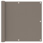 vidaXL Toldo para balcón de tela oxford gris taupe 90x500 cm vidaXL Toldo para balcón de tela oxford gris taupe 90x500 cm
