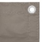 vidaXL Toldo para balcón de tela oxford gris taupe 90x500 cm vidaXL Toldo para balcón de tela oxford gris taupe 90x500 cm