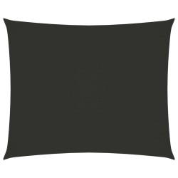vidaXL Toldo de vela rectangular tela Oxford gris antracita 5x6 m