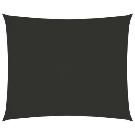 vidaXL Toldo de vela rectangular tela Oxford gris antracita 5x6 m