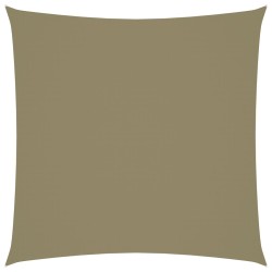 vidaXL Toldo de vela cuadrado tela Oxford beige 3x3 m
