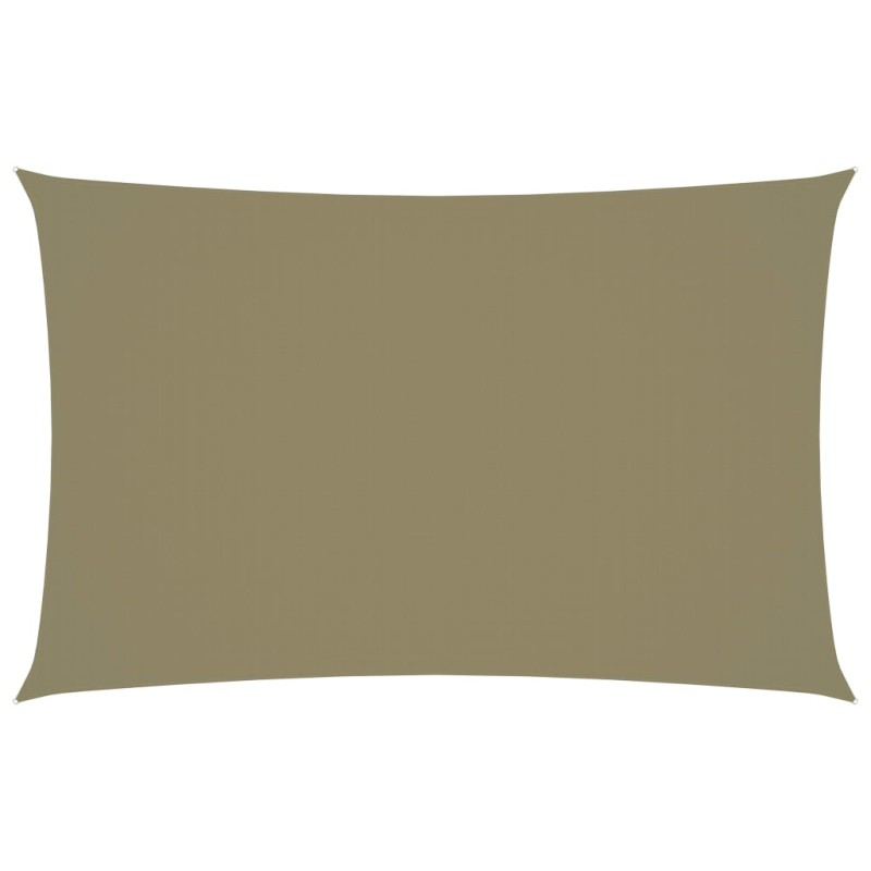 vidaXL Toldo de vela rectangular tela Oxford beige 2,5x5 m vidaXL Toldo de vela rectangular tela Oxford beige 2,5x5 m