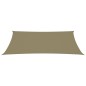 vidaXL Toldo de vela rectangular tela Oxford beige 2,5x5 m vidaXL Toldo de vela rectangular tela Oxford beige 2,5x5 m