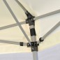 vidaXL Carpa desplegable hexagonal 6 paredes blanco crema 3,6x3,1m vidaXL Carpa desplegable hexagonal 6 paredes blanco crema 3,6x3,1m