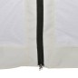 vidaXL Carpa desplegable hexagonal 6 paredes blanco crema 3,6x3,1m vidaXL Carpa desplegable hexagonal 6 paredes blanco crema 3,6x3,1m