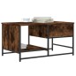 vidaXL Mesa de centro madera contrachapada roble ahumado 85,5x51x45 cm vidaXL Mesa de centro madera contrachapada roble ahumado 85,5x51x45 cm