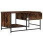 vidaXL Mesa de centro madera contrachapada roble ahumado 85,5x51x45 cm vidaXL Mesa de centro madera contrachapada roble ahumado 85,5x51x45 cm