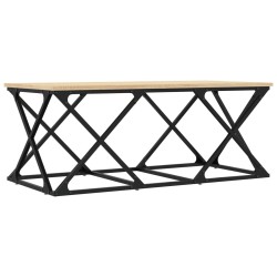 vidaXL Mesa de centro madera de ingeniería roble Sonoma 100x49x40 cm